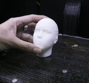 La cabeza de Justin Bieber impresa en 3D La cabeza de Justin Bieber impresa en 3D