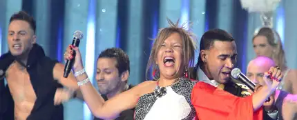 Loalwa Braz con Don Omar Loalwa Braz con Don Omar
