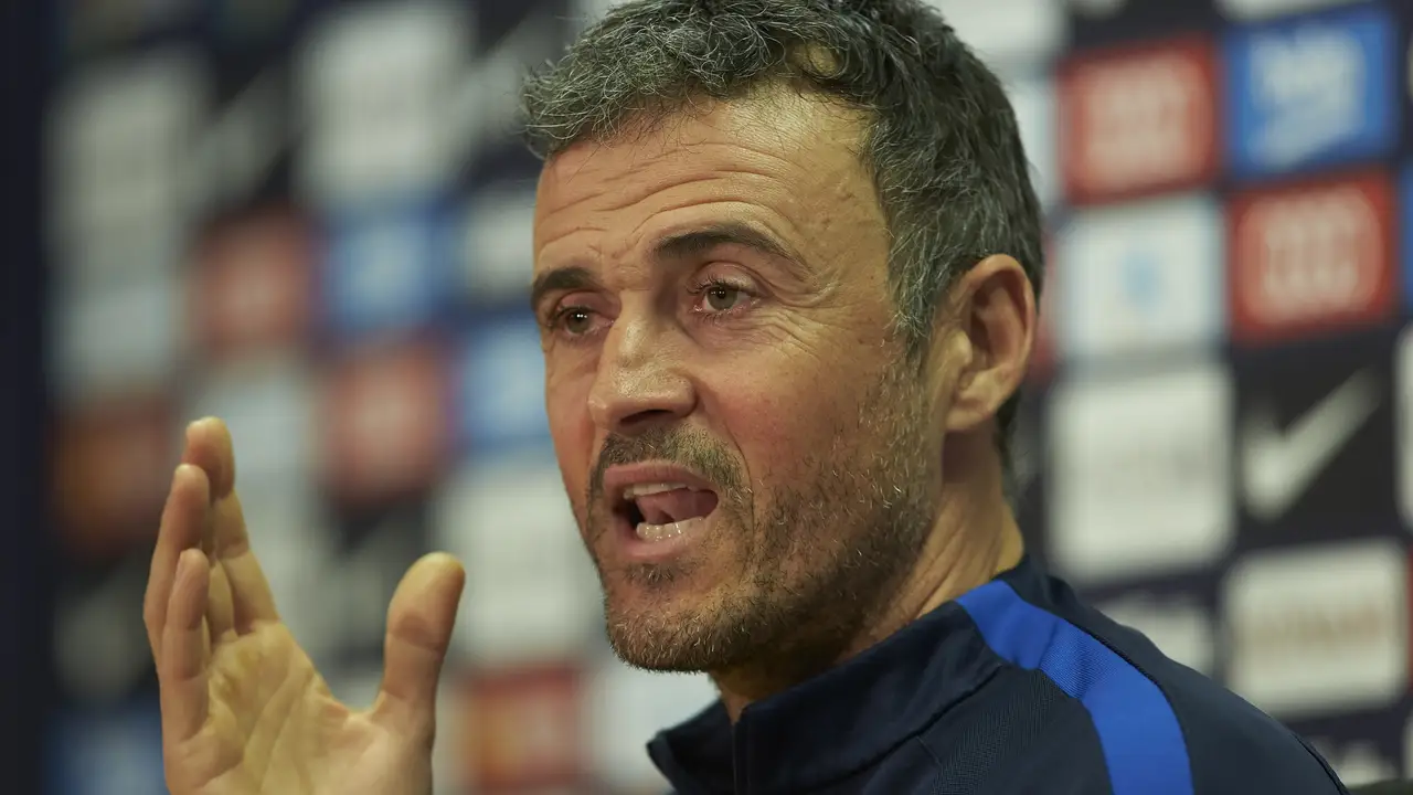 Luis Enrique, en rueda de prensa Luis Enrique, en rueda de prensa