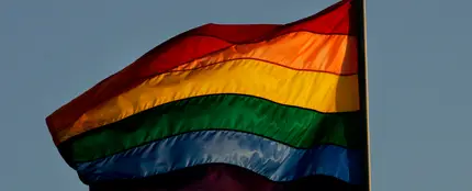 Imagen de archivo de una bandera LGTBI Imagen de archivo de una bandera LGTBI