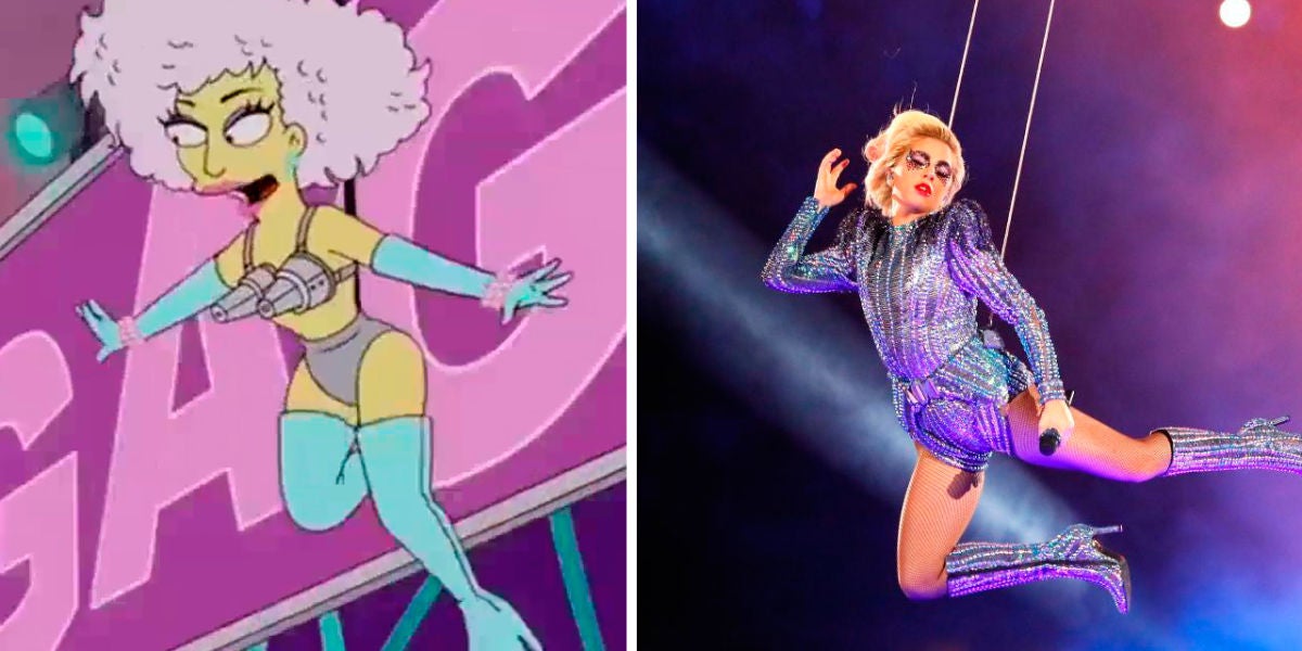 Los Simpson predicen la actuación de Lady Gaga en la Super Bowl