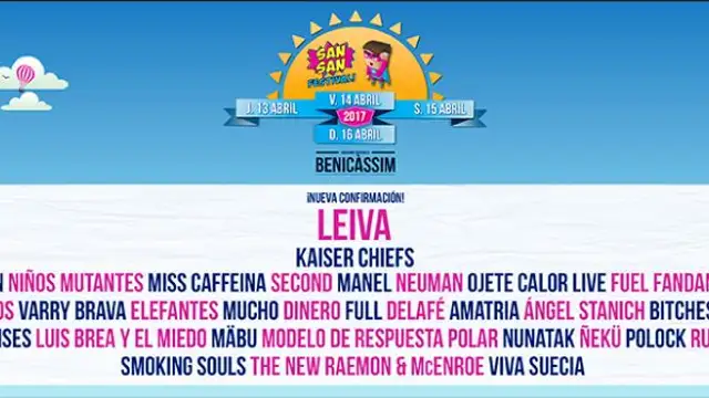 Cartel del SanSan Festival