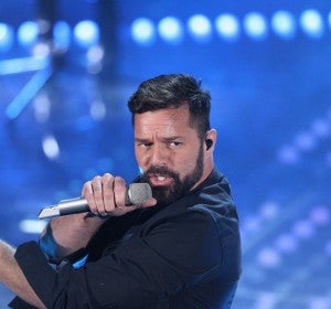 Ricky Martin durante su actuación en el Festival de Sanremo Ricky Martin durante su actuación en el Festival de Sanremo