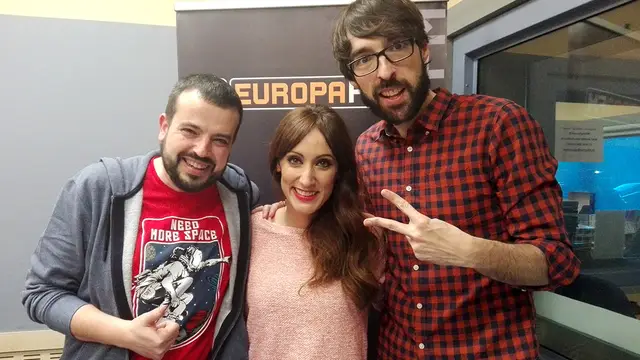 Ana Morgade con Kiko Béjar y Quique Peinado en #EuroPlay19