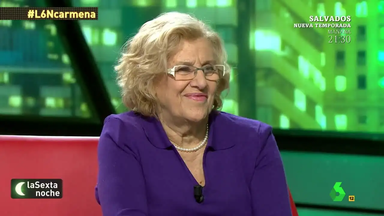 Manuela Carmena, en laSexta Noche Manuela Carmena, en laSexta Noche