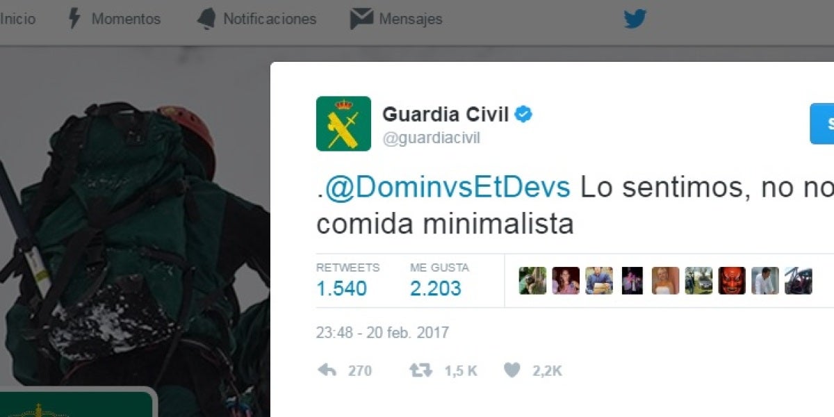 La respuesta de la Guardia Civil