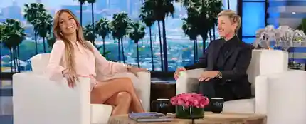 Jennifer Lopez en el programa de Ellen DeGeneres Jennifer Lopez en el programa de Ellen DeGeneres