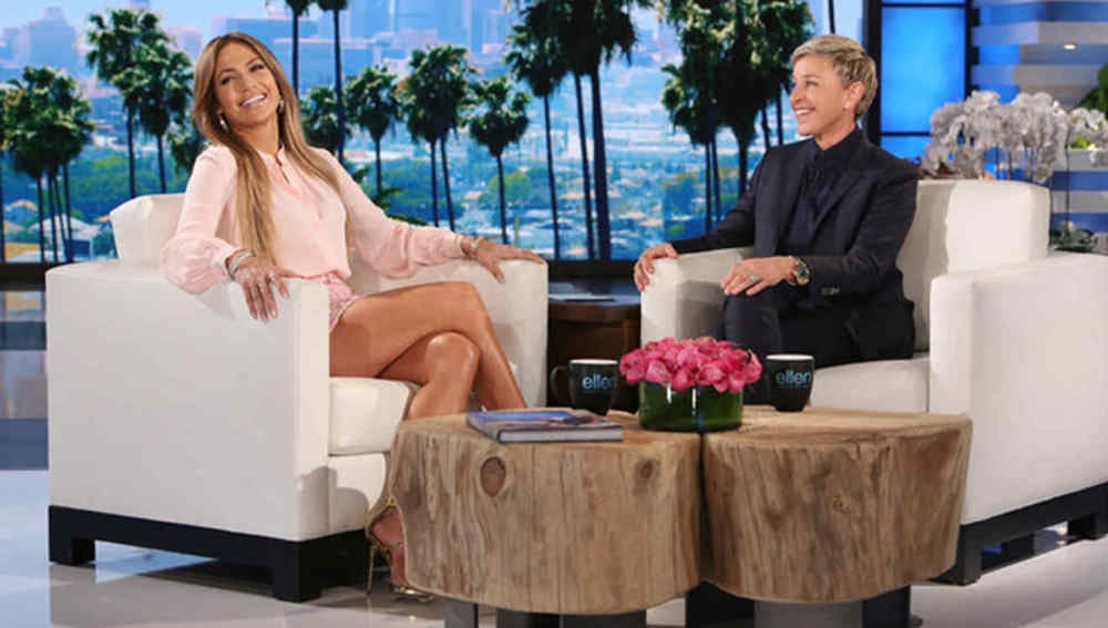 Jennifer Lopez en el programa de Ellen DeGeneres