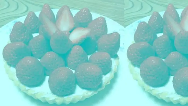 Ilusión óptica: las fresas que no son rojas