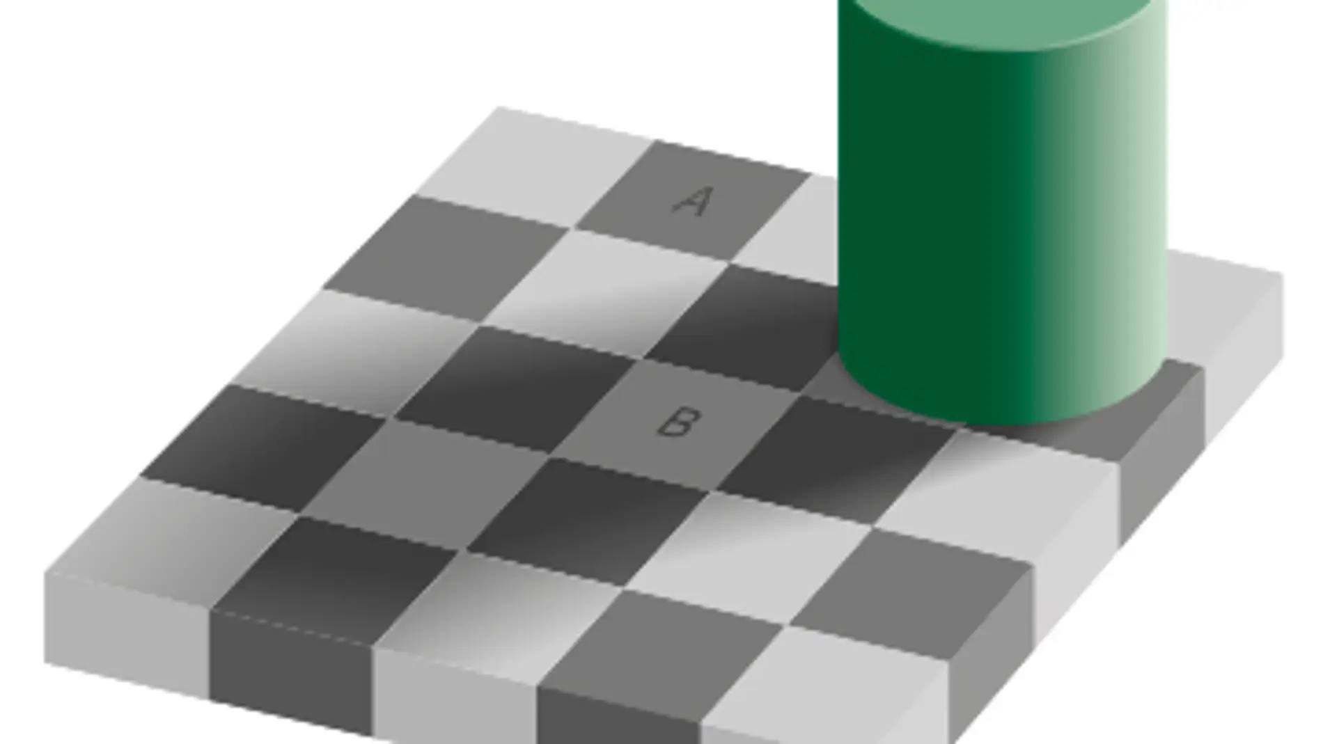 Ilusión óptica del tablero de ajedrez