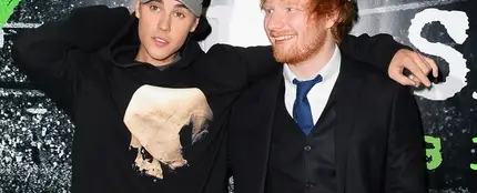 Justin Bieber y Ed Sheeran Justin Bieber y Ed Sheeran
