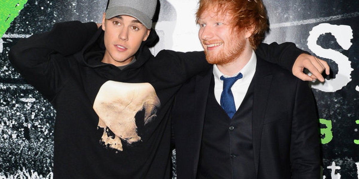 Justin Bieber y Ed Sheeran