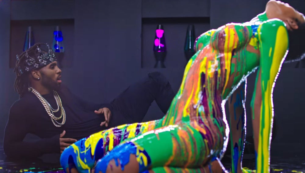Jason Derulo en el videoclip 'Swalla' junt a Ty Dolla Sign y Nicki Minaj