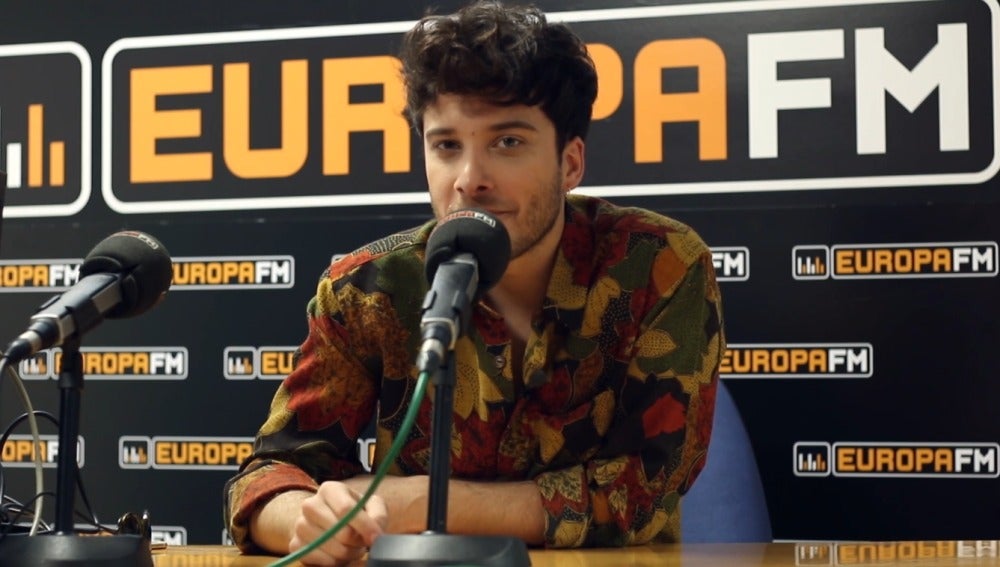 Blas Cantó durante su entrevista con Europa FM
