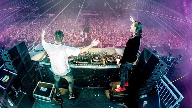 Axwell^Ingrosso durante su sesión en el Ultra Music Festival en Miami