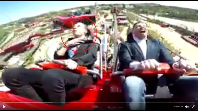 El momento en que se 'traga' el pájaro