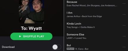 No sab&iacute;a como cortar con su chico y le envi&oacute; una playlist de Spotify con bastantes indirectas