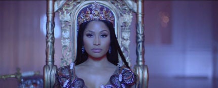 Nicki Minaj en el videoclip de &#39;No Frauds&#39;