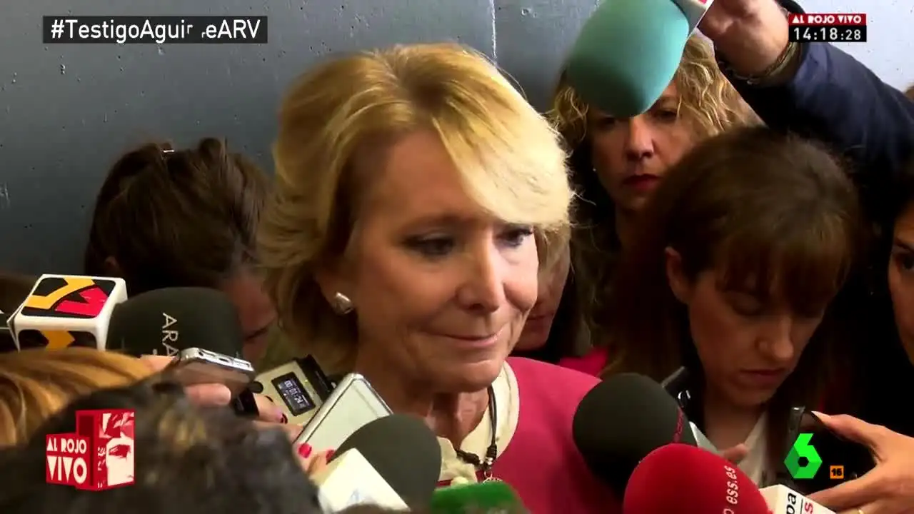 Esperanza Aguirre ante los medios Esperanza Aguirre ante los medios