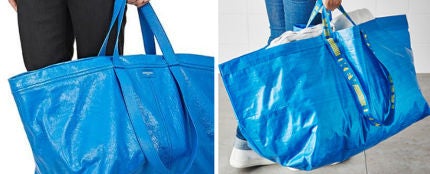 El parecido entre el bolso de Balenciaga y la bolsa de IKEA