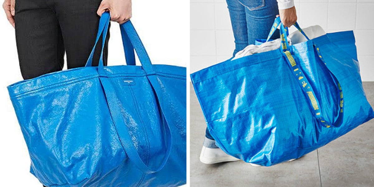 El parecido entre el bolso de Balenciaga y la bolsa de IKEA