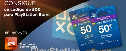 ¡Consigue un código de 50€ para PlayStation Store! ¡Consigue un código de 50€ para PlayStation Store!