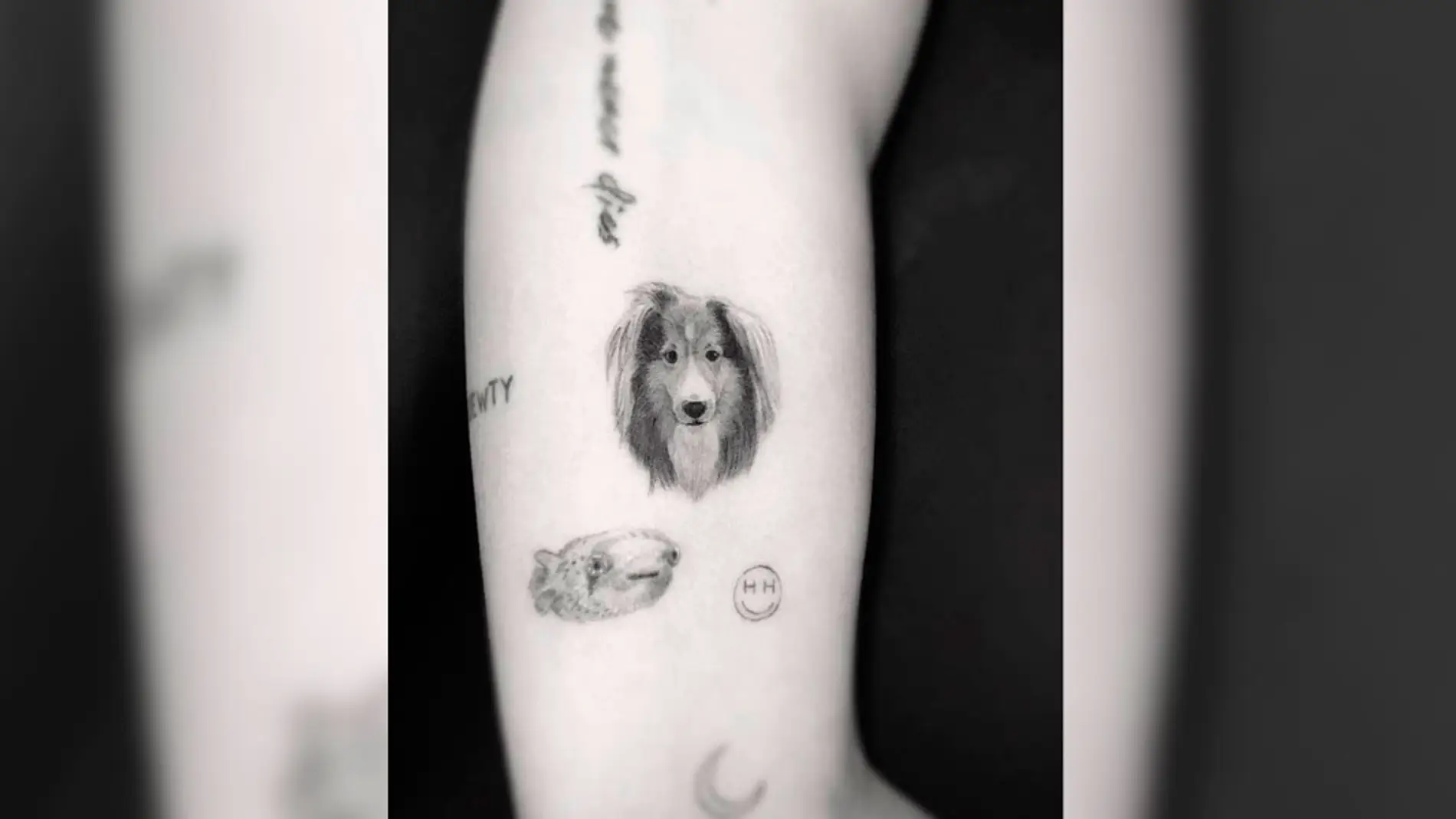 Miley Cyrus se tatúa a su perro Emu