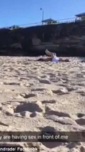 Una pareja tiene sexo en la playa a plena luz del día
