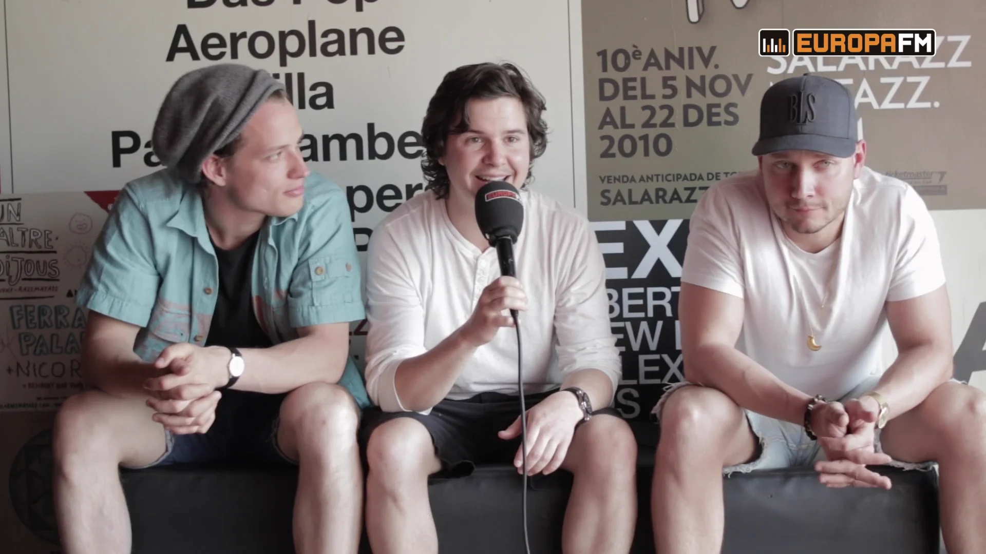 Lukas Graham durante su entrevista con Europa FM Lukas Graham durante su entrevista con Europa FM