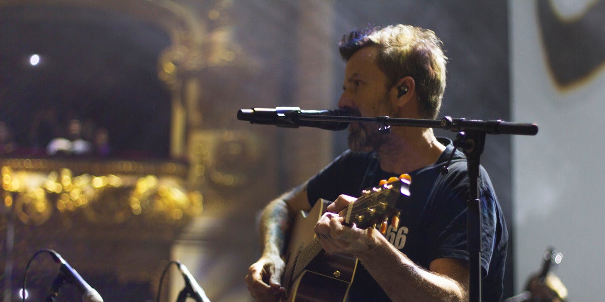 Pau Donés durante su concierto en el Gran Teatre del Liceu