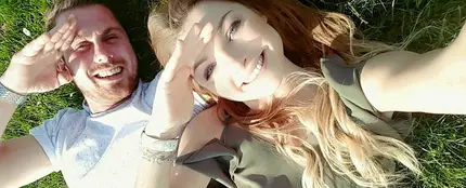 Natalie Weaver y su novio Natalie Weaver y su novio
