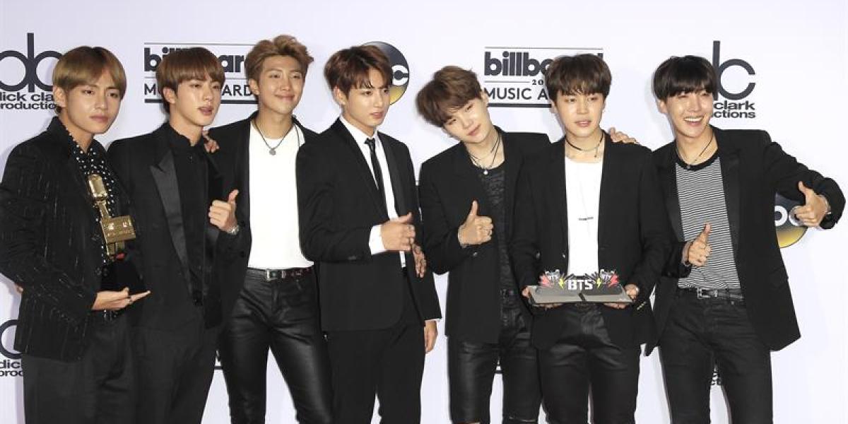 BTS, banda de K-pop galardonado en los Billboard Music Awards 2017