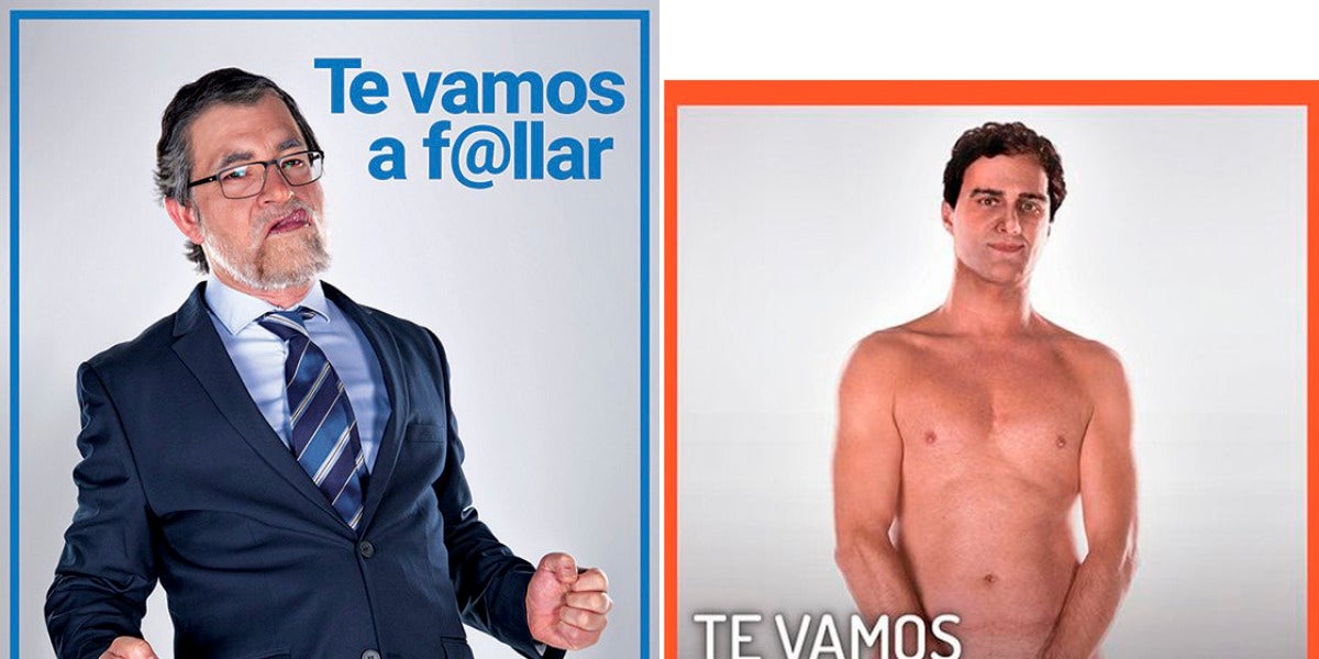 Dos actores imitan a Mariano Rajoy y Albert Rivera para publicitar el Salón Erótico de Madrid