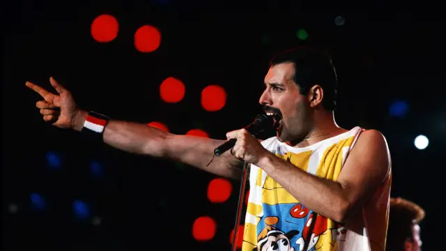 Freddie Mercury en concierto