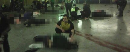 Momentos posteriores al atentado en Manchester