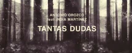 Antonio Orozco estrena el videoclip de 'Tantas Dudas' con India Mart&iacute;nez