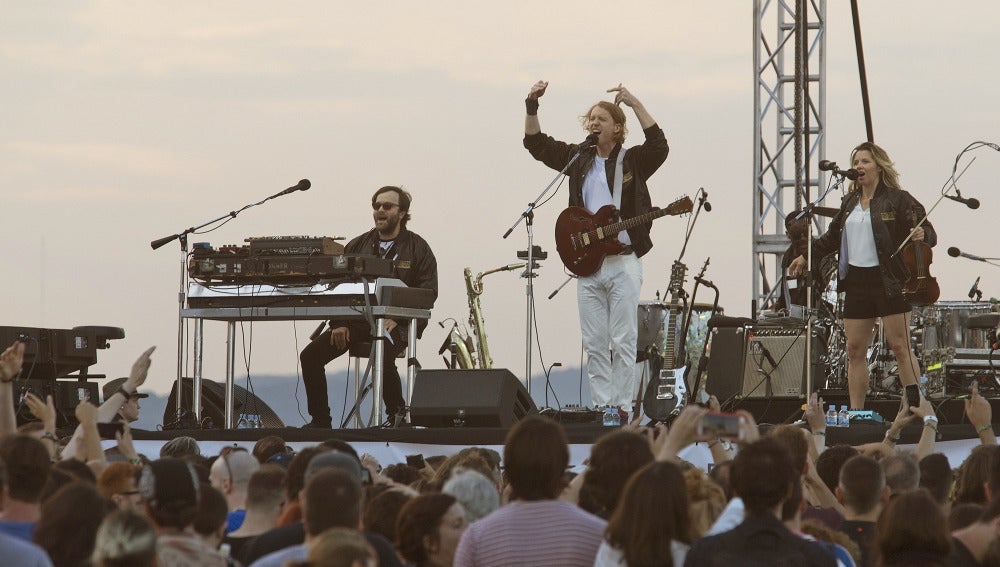 Arcade Fire, durante su concierto en el Primavera Sound 2017
