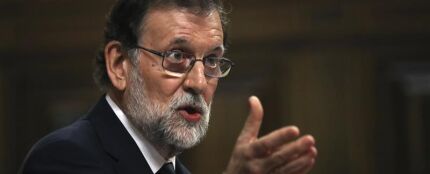 Mariano Rajoy, durante su intervención en la moción de censura