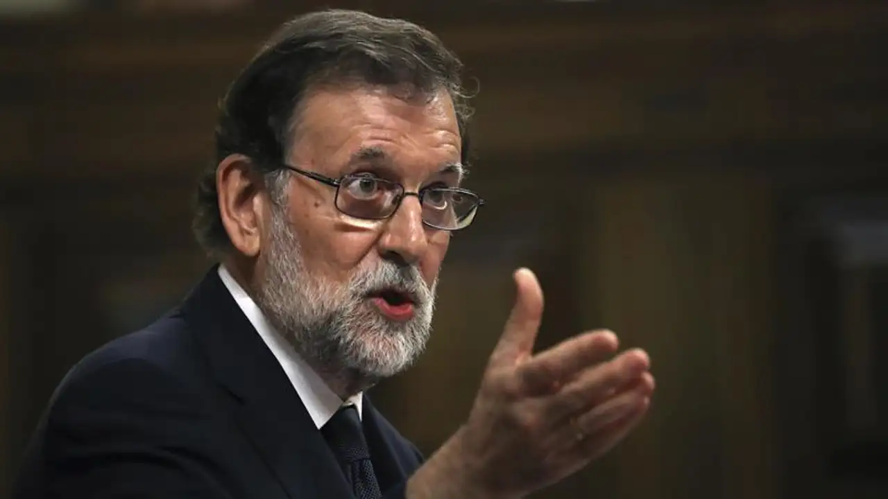 Mariano Rajoy, durante su intervención en la moción de censura Mariano Rajoy, durante su intervención en la moción de censura