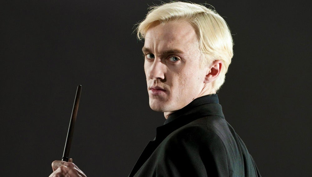 Tom Felton caracterizado como Draco Malfoy en 'Harry Potter'
