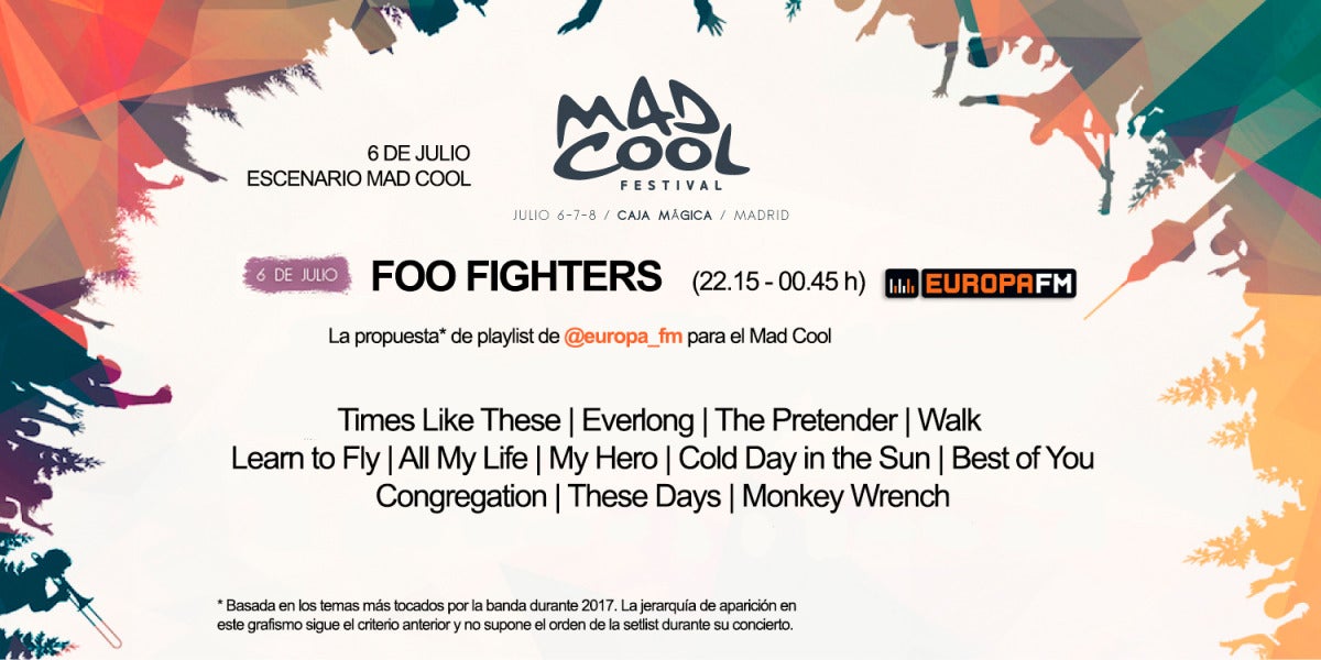 Nuestra propuesta de playlist para Foo Fighters en el Mad Cool