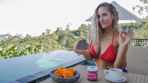 Rebecca Burguer en uno de sus posts en Instagram