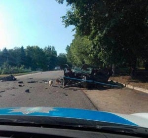 El coche en el que murieron las dos jóvenes El coche en el que murieron las dos jóvenes