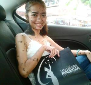 Evita tras presentarse a Miss Universo Evita tras presentarse a Miss Universo
