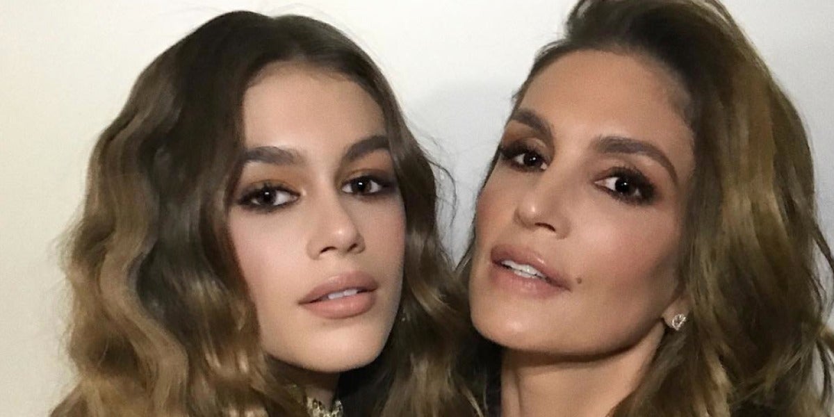 Cindy Crawford junto a su hija Kaia Gerber