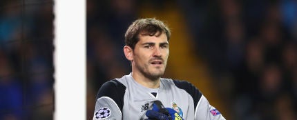 Iker Casillas durante un partido con el Oporto FC