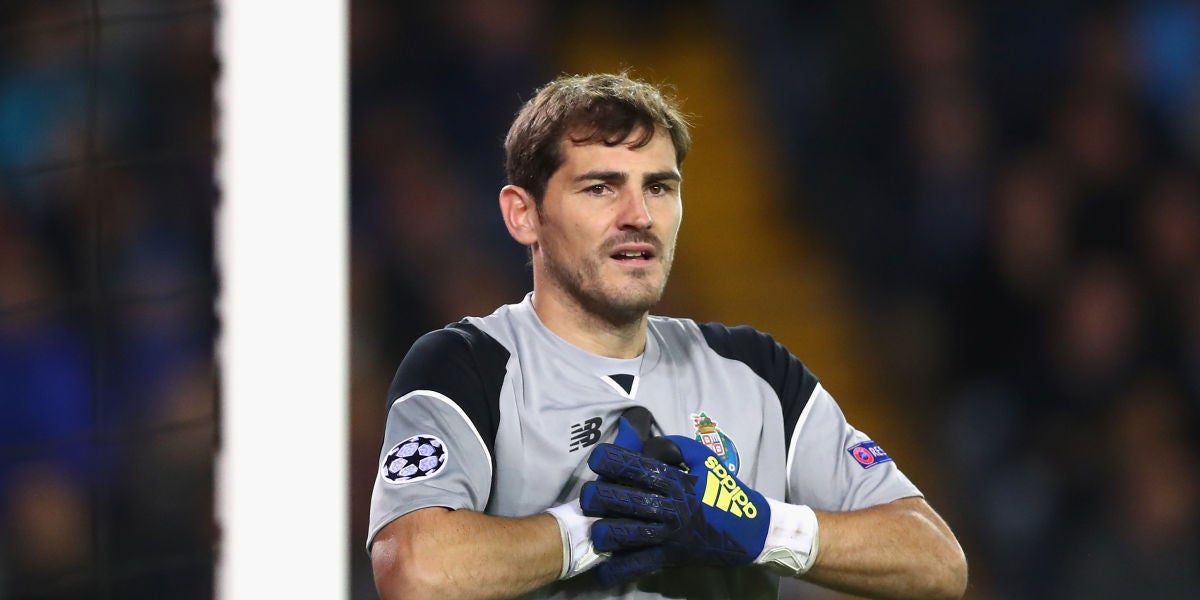 Iker Casillas durante un partido con el Oporto FC