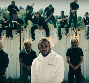 Kendrick Lamar en el vídeo de HUMBLE. Kendrick Lamar en el vídeo de HUMBLE.
