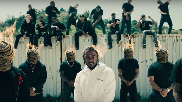 Kendrick Lamar en el vídeo de HUMBLE.