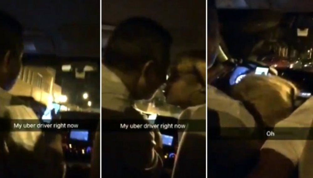 Un usuario de Uber graba en vídeo cómo le están practicando sexo oral a su chófer mientras conduce